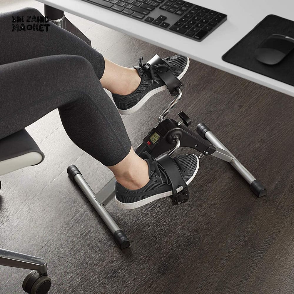 Portable Mini Cycle Pedal Exerciser with Adjustable Resistance and Digital Display