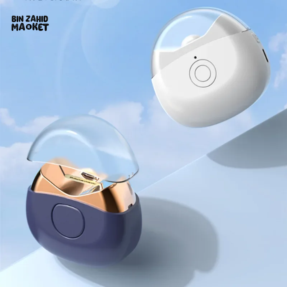 PORTABLE MINI ELECTRIC NAIL CLIPPER & POLISHER WITH LIGHT – LOW NOISE NAIL TRIMMER FOR BABY & ADULT MANICURE