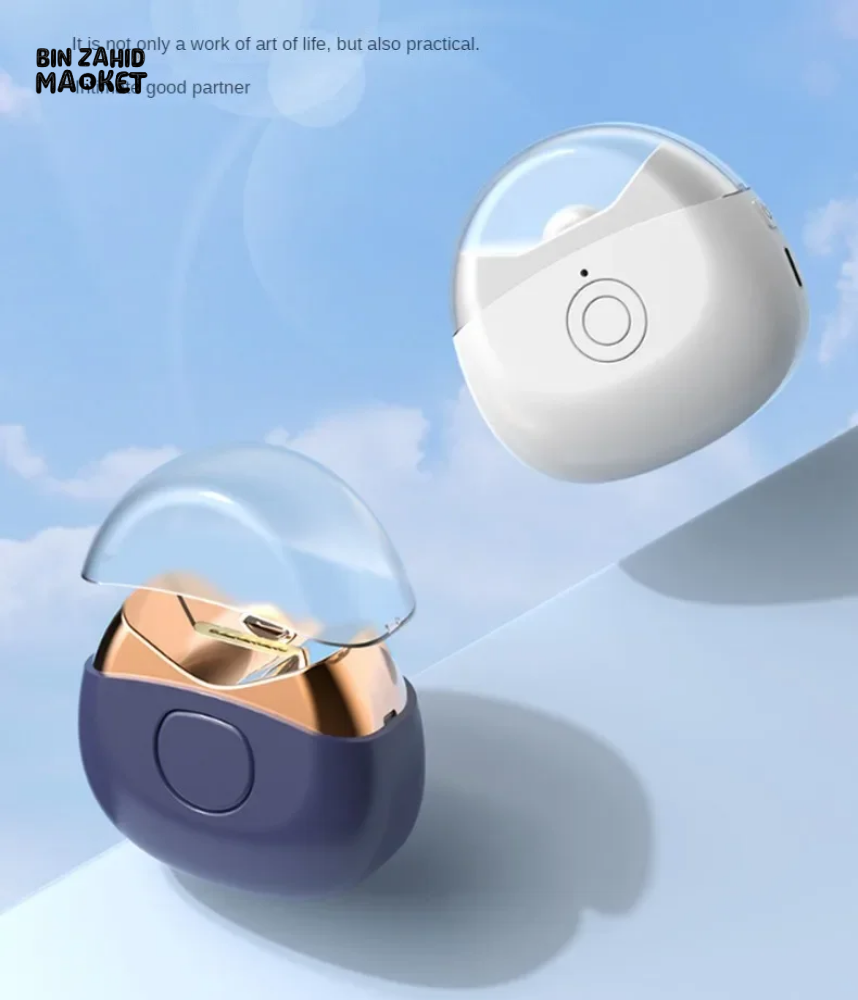 PORTABLE MINI ELECTRIC NAIL CLIPPER & POLISHER WITH LIGHT – LOW NOISE NAIL TRIMMER FOR BABY & ADULT MANICURE