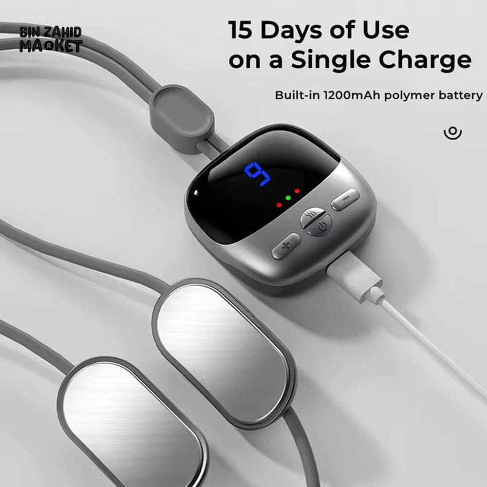 PORTABLE NECK MASSAGER – HOT COMPRESS PULSE MASSAGE RECHARGEABLE CERVICAL SPINE RELAXER