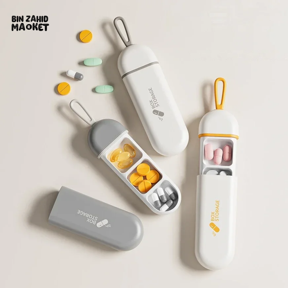 PORTABLE PILL ORGANIZER TRAVEL MEDICINE BOX