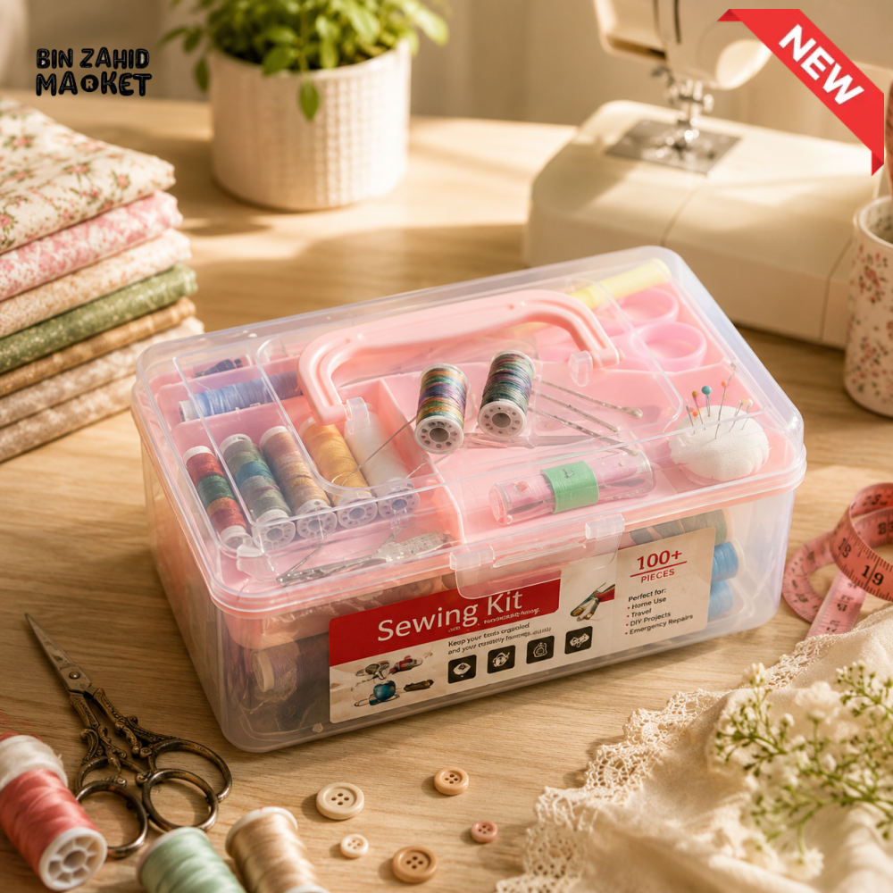 PORTABLE SEWING KIT STORAGE BOX - SMALL