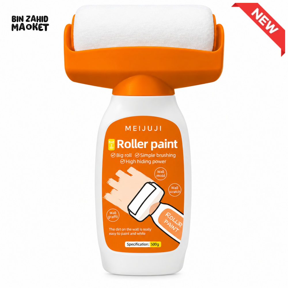 PORTABLE SMALL ROLLER WALL REPAIR PAINT BRUSH WITH ROLLER
