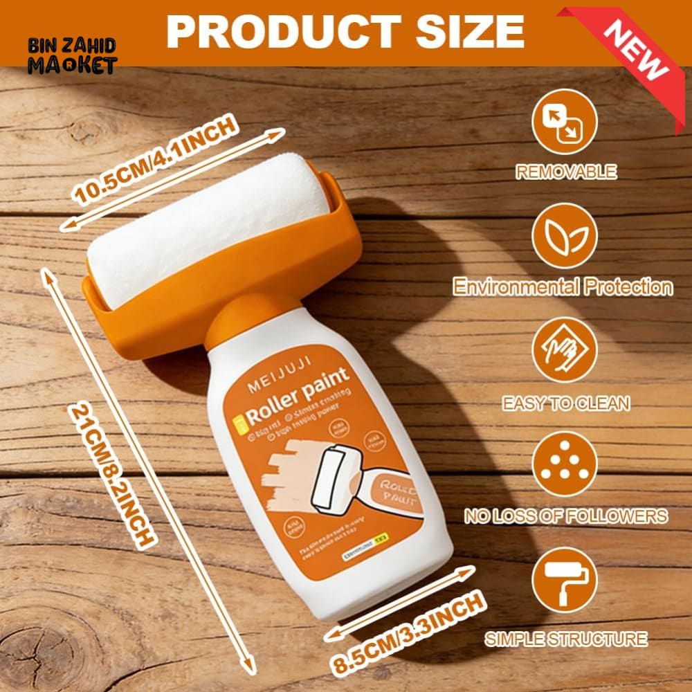 PORTABLE SMALL ROLLER WALL REPAIR PAINT BRUSH WITH ROLLER