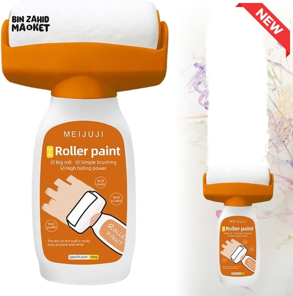 PORTABLE SMALL ROLLER WALL REPAIR PAINT BRUSH WITH ROLLER