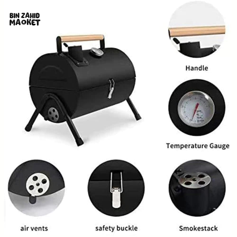 PORTABLE SMOKELESS FOLDING BBQ STOVE