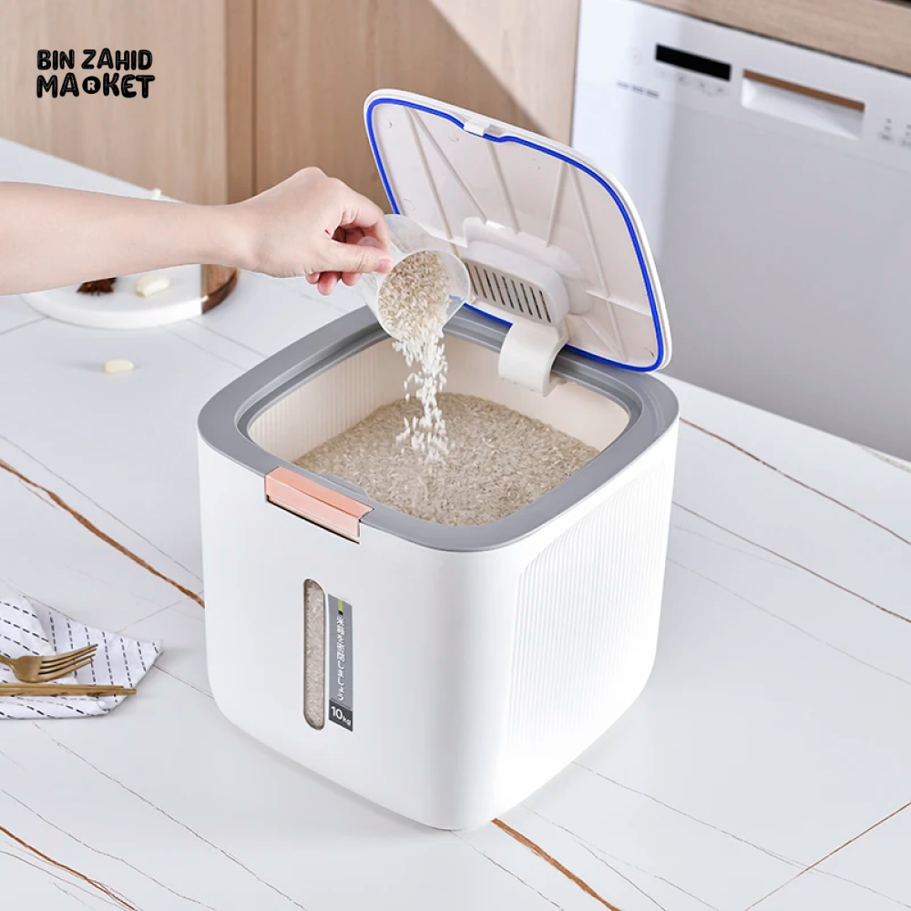 PREMIUM 10 KG MOISTURE-PROOF RICE & FLOUR STORAGE CONTAINER