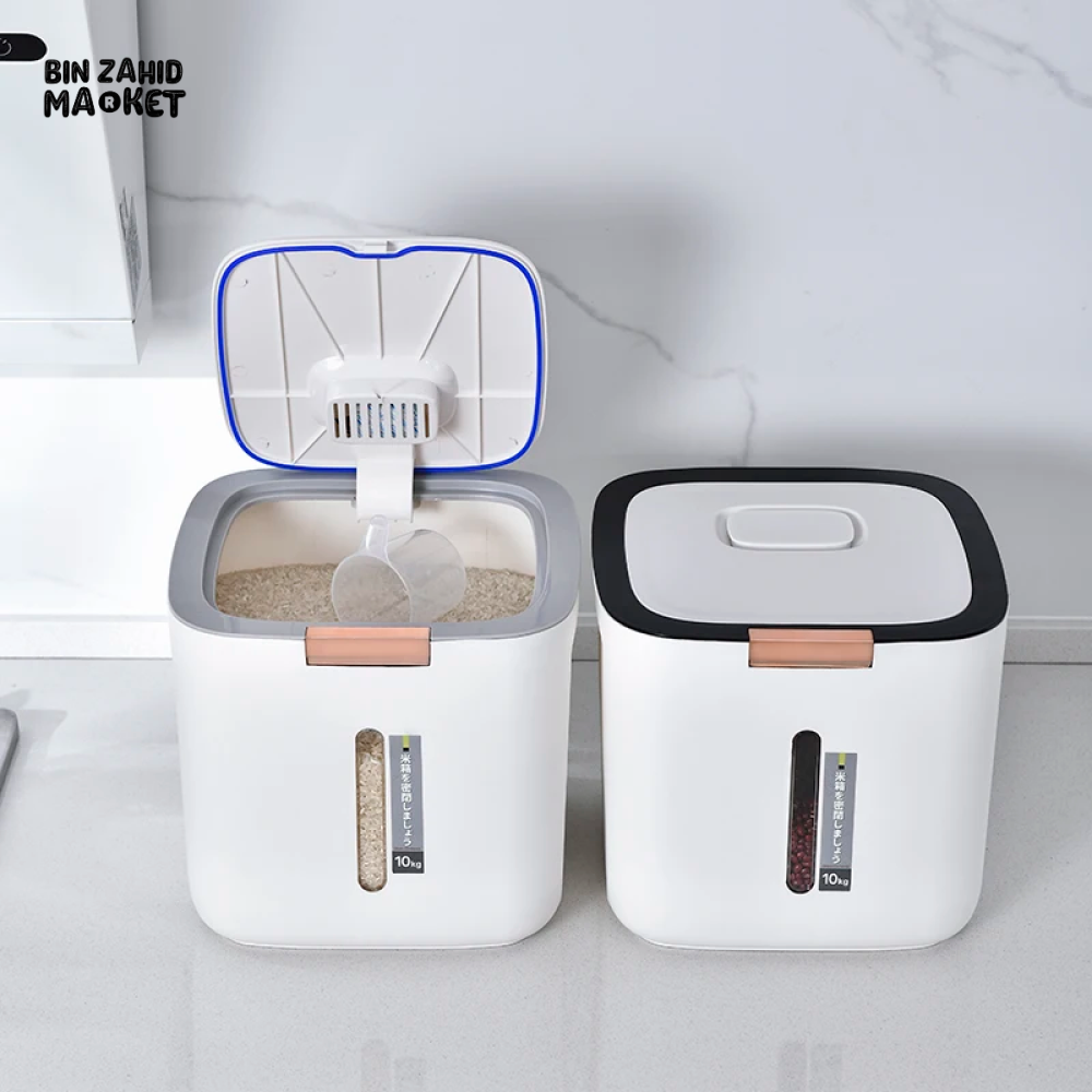 PREMIUM 10 KG MOISTURE-PROOF RICE & FLOUR STORAGE CONTAINER
