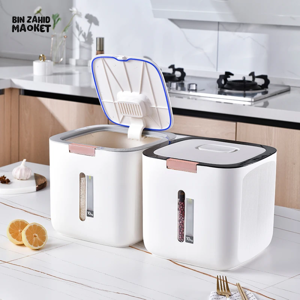 PREMIUM 10 KG MOISTURE-PROOF RICE & FLOUR STORAGE CONTAINER