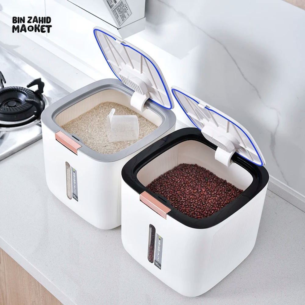 PREMIUM 10 KG MOISTURE-PROOF RICE & FLOUR STORAGE CONTAINER