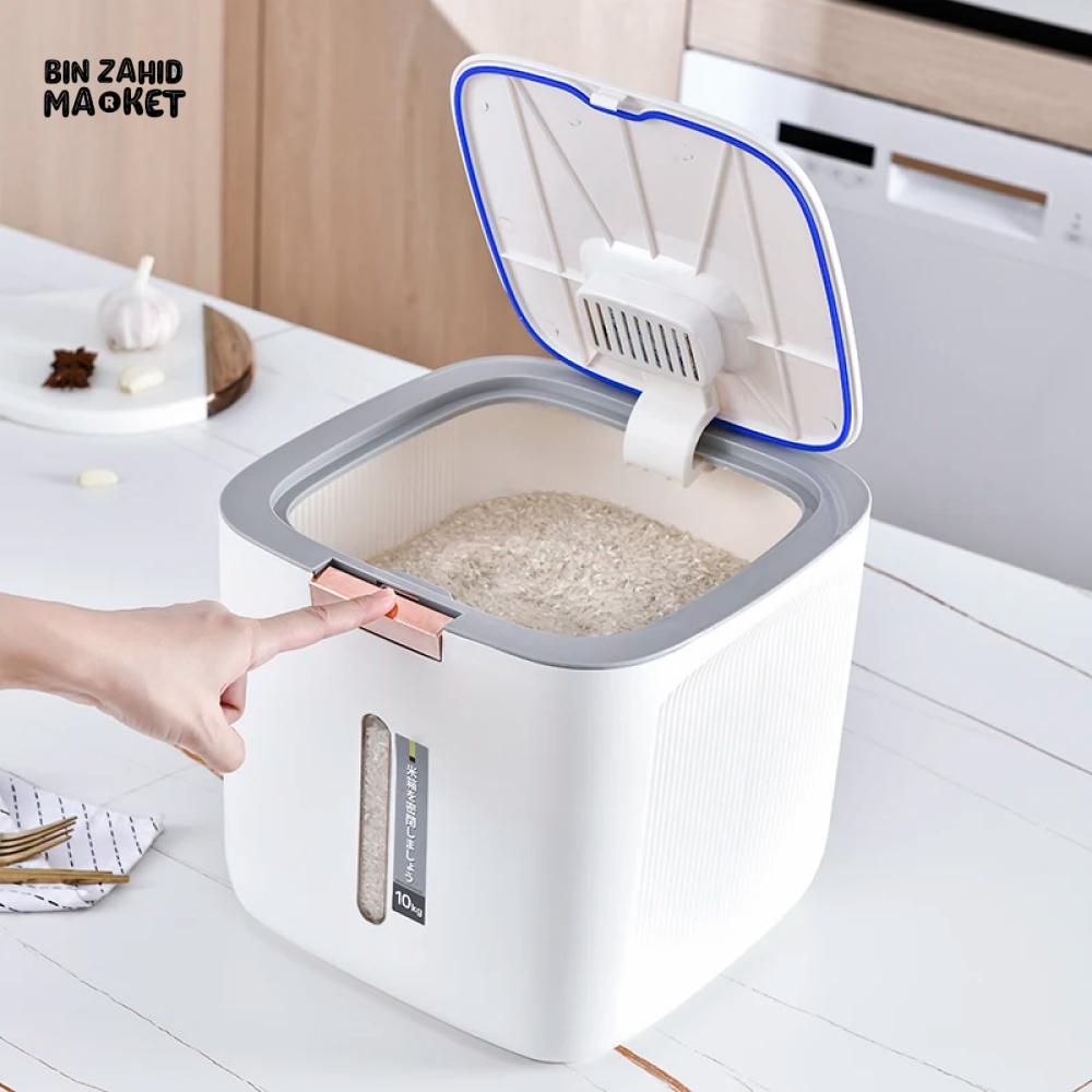 PREMIUM 10 KG MOISTURE-PROOF RICE & FLOUR STORAGE CONTAINER