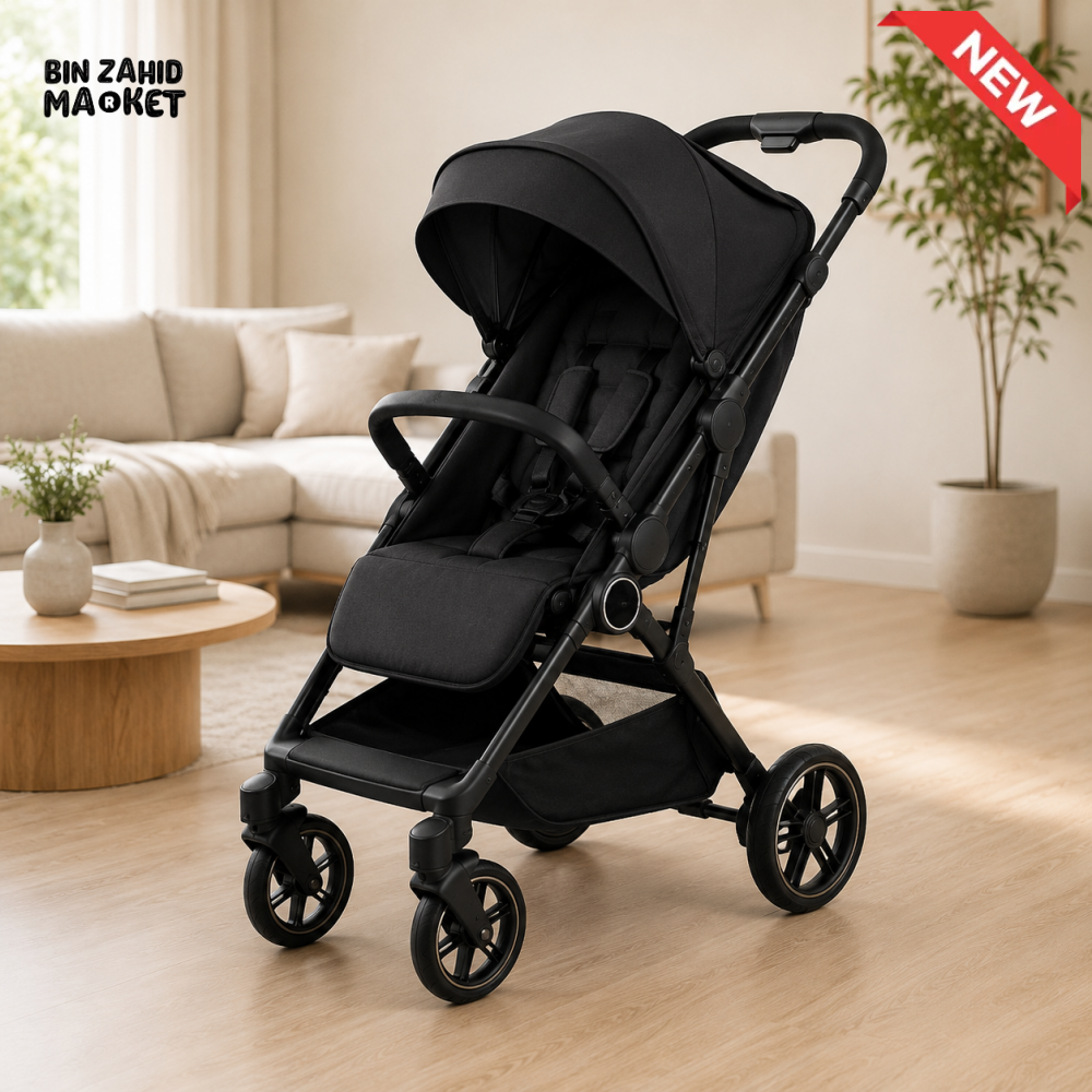 PREMIUM 2-IN-1 BABY STROLLER & CAR SEAT - BLACK