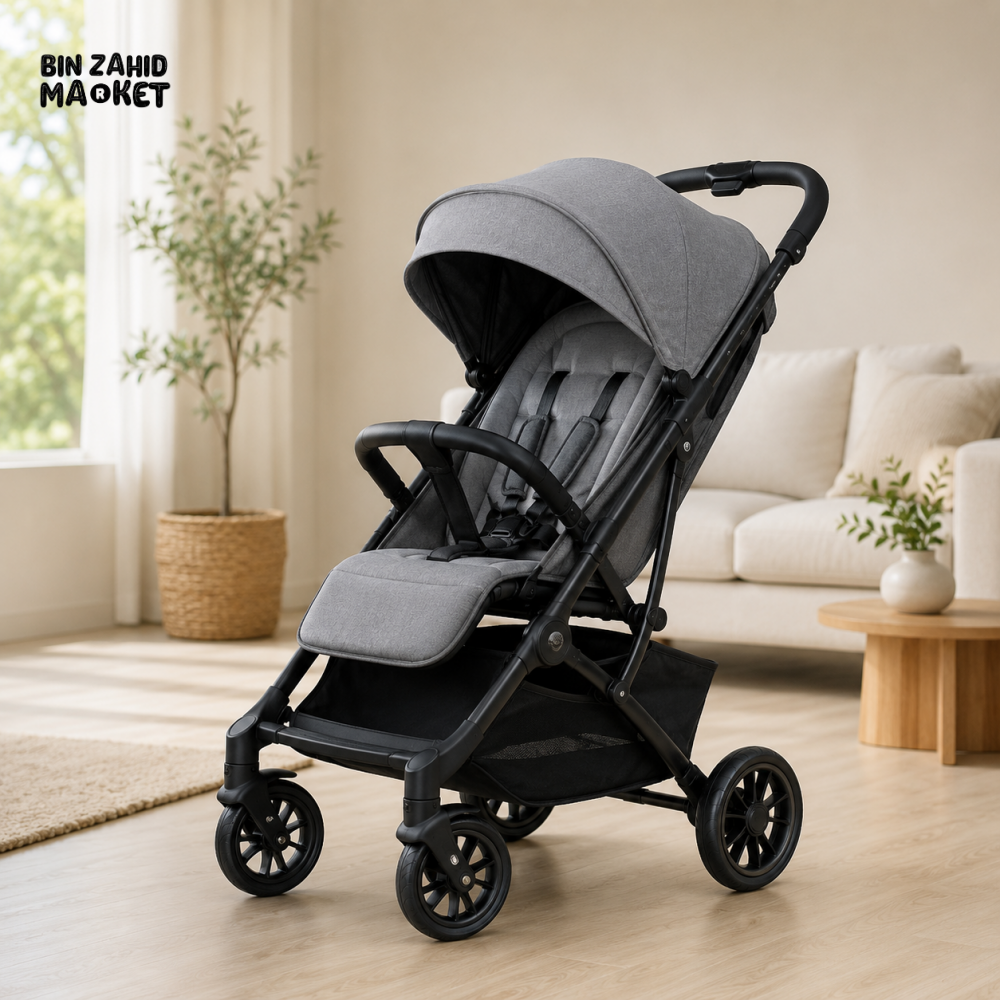PREMIUM 2-IN-1 BABY STROLLER & CAR SEAT - GREY