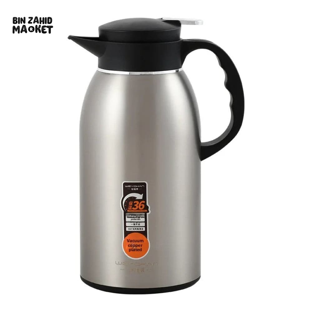 PREMIUM 2.2 LITER 304 STAINLESS STEEL VACUUM INSULATED THERMAL CARAFE – LARGE CAPACITY HOT & COLD COFFEE POT FOR HOME