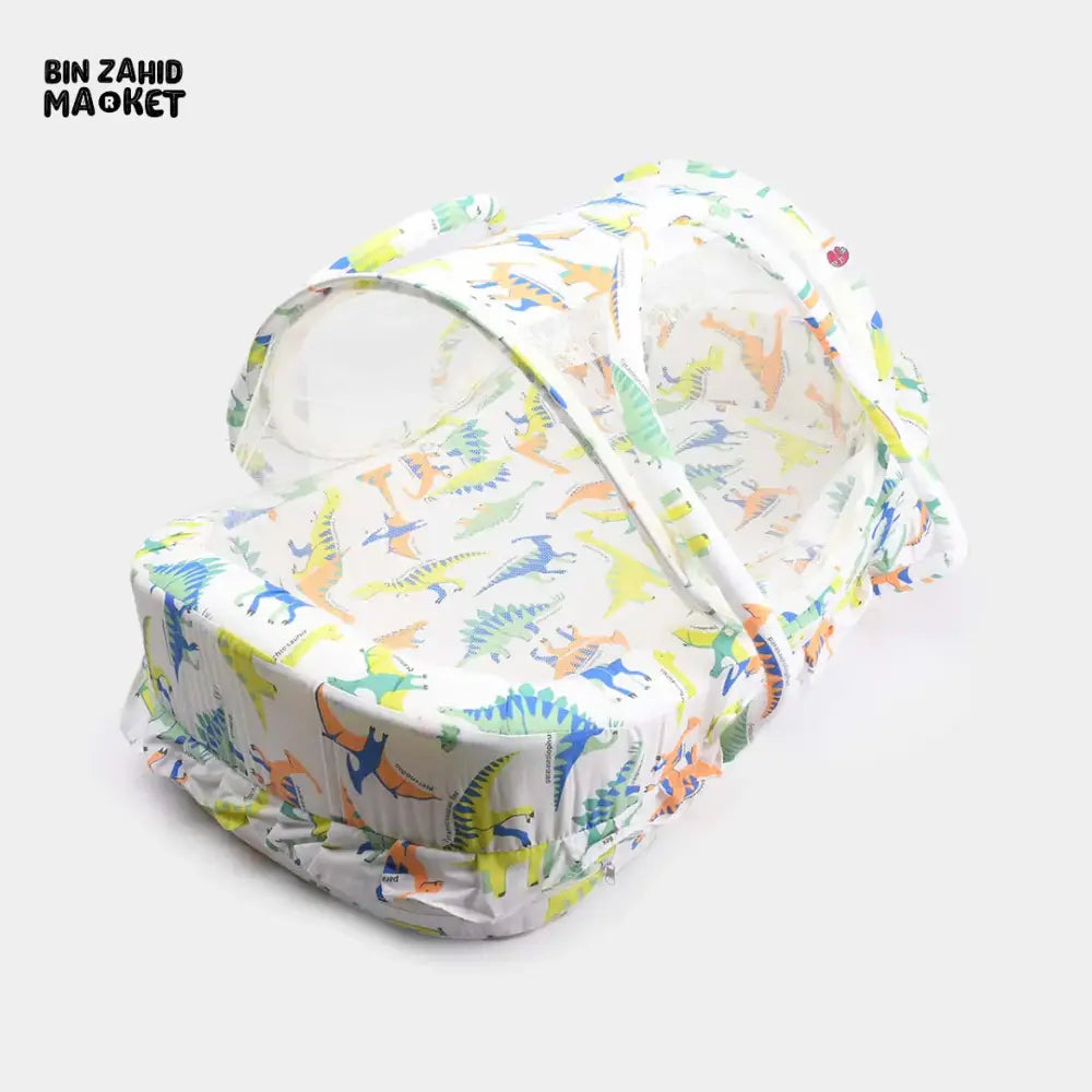 PREMIUM BABY HAND CARRY WITH NET PORTABLE BED FOR NEWBORNS RANDOM DESIGN