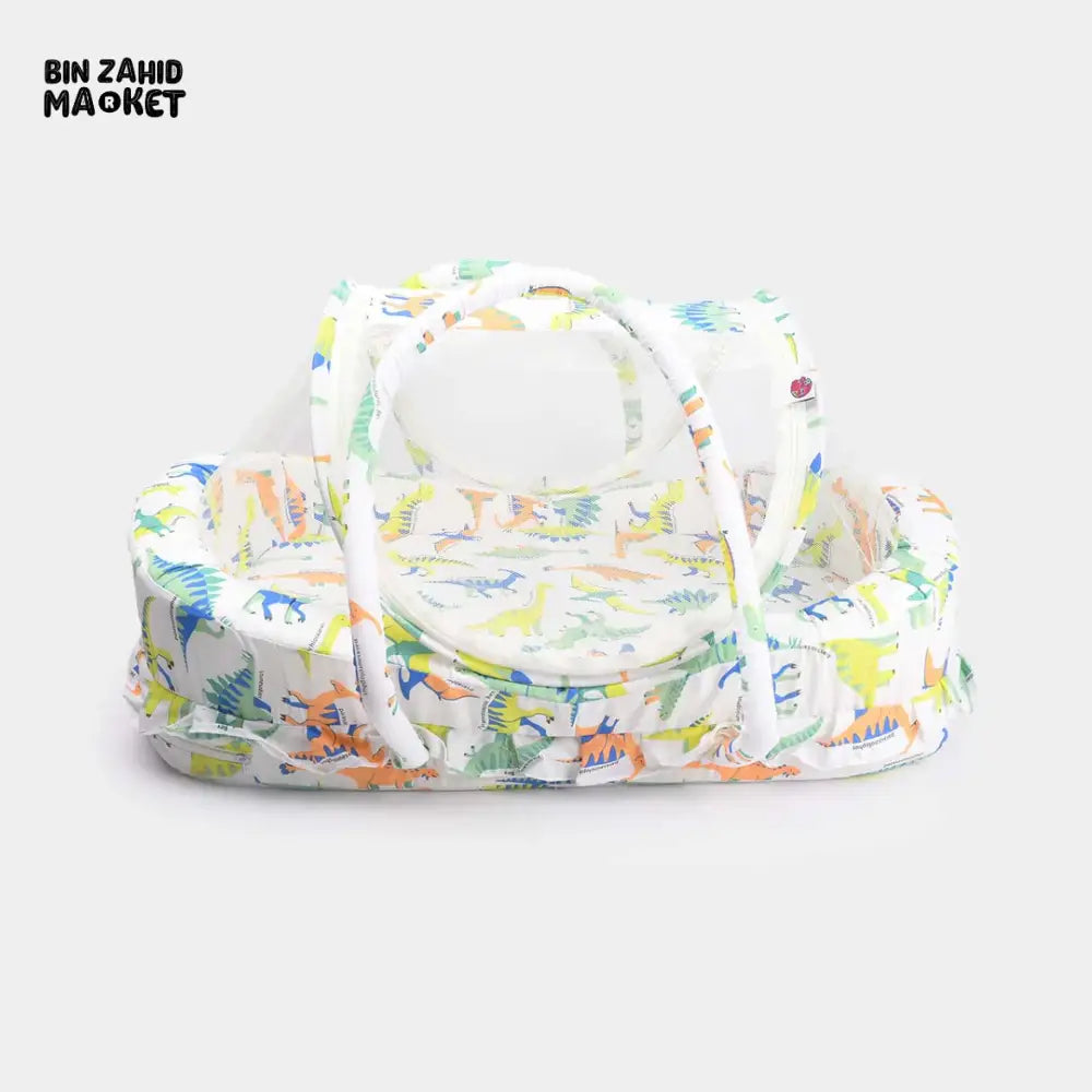 PREMIUM BABY HAND CARRY WITH NET PORTABLE BED FOR NEWBORNS RANDOM DESIGN