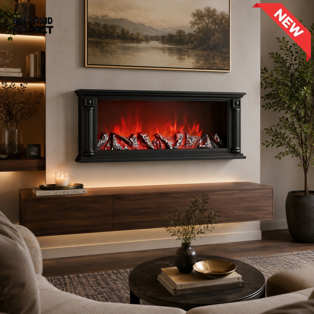 PREMIUM CLASSIC LED ELECTRIC FIREPLACE - Width: 22 Inches Depth: 8.8 Inches