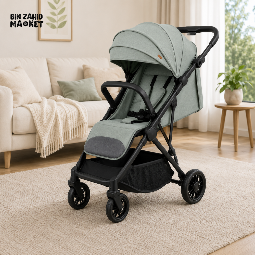 PREMIUM COMPACT BABY STROLLER - GREY