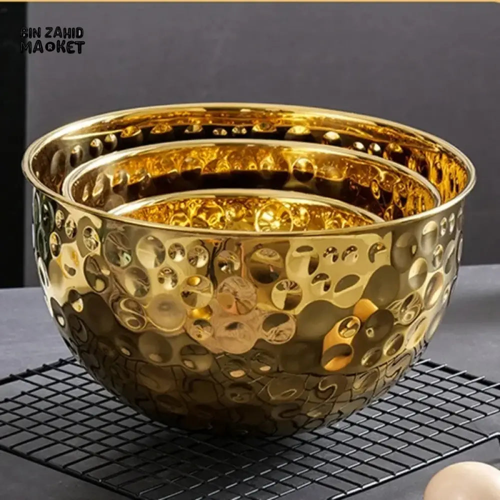 PREMIUM GOLD FINISH STAINLESS STEEL BOWL – MULTIPURPOSE