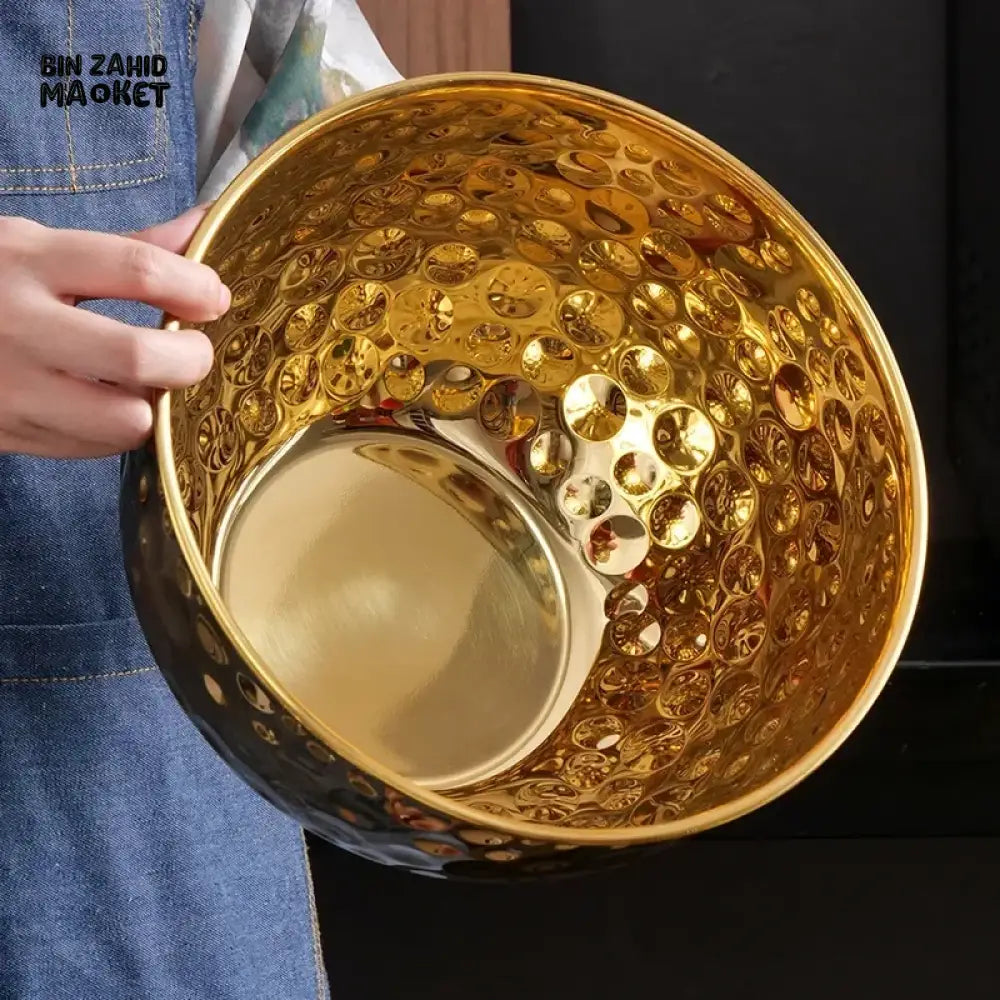 PREMIUM GOLD FINISH STAINLESS STEEL BOWL – MULTIPURPOSE