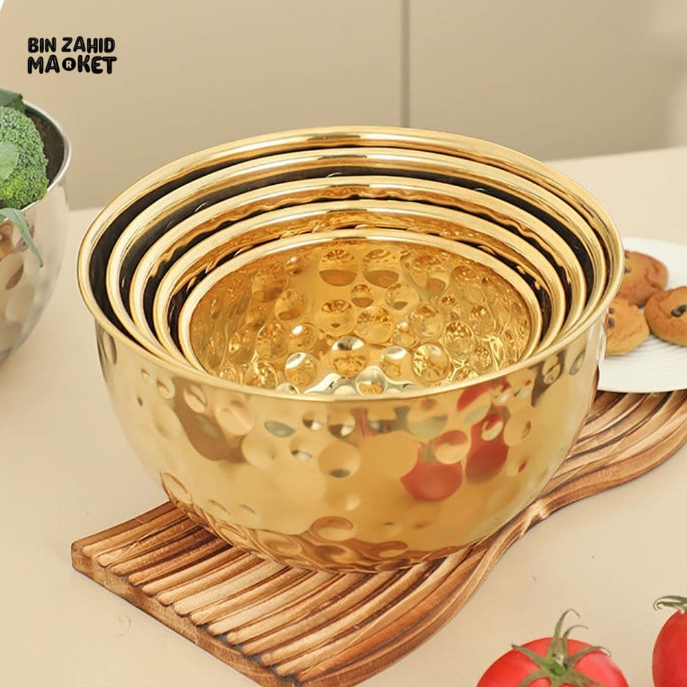 PREMIUM GOLD FINISH STAINLESS STEEL BOWL – MULTIPURPOSE