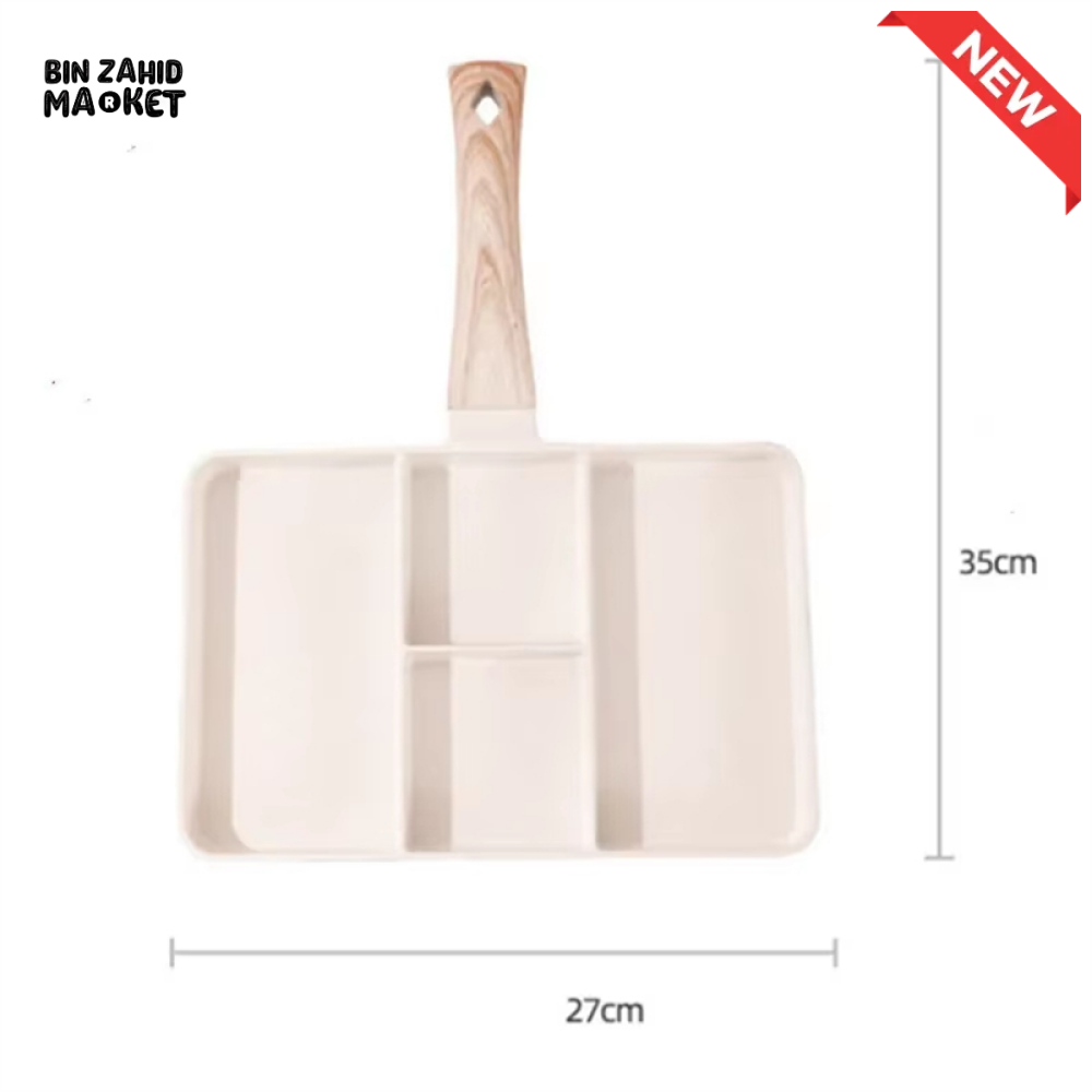 PREMIUM NON STICK 4 HOLE FRYING PAN – PERFECT FOR EGGS STEAK & BREAKFAST COMPATIBLE WITH GAS & INDUCTION COOKERS