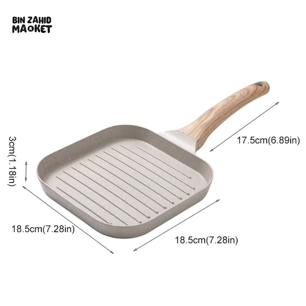 PREMIUM NON-STICK SQUARE GRILL & STEAK PAN