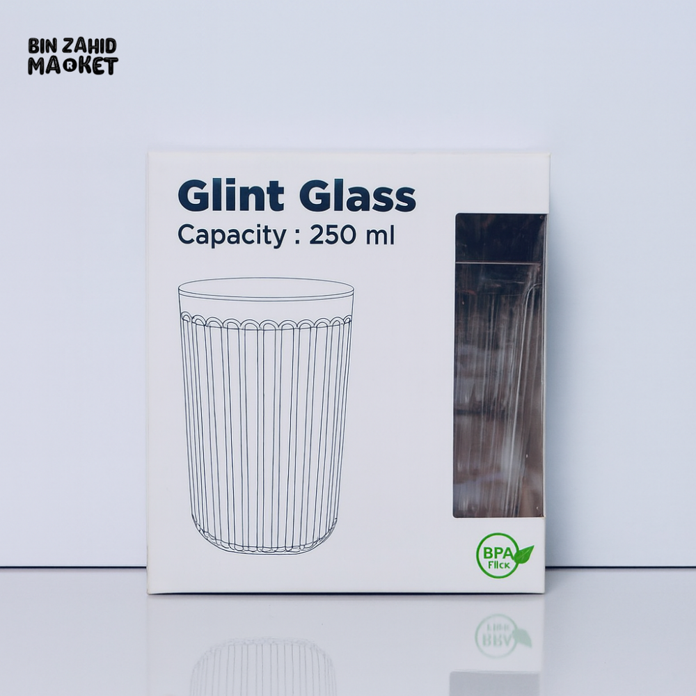 PREMIUM PLASTIC GLASS SET – 6 PIECES 250 ML WATER & JUICE TUMBLERS
