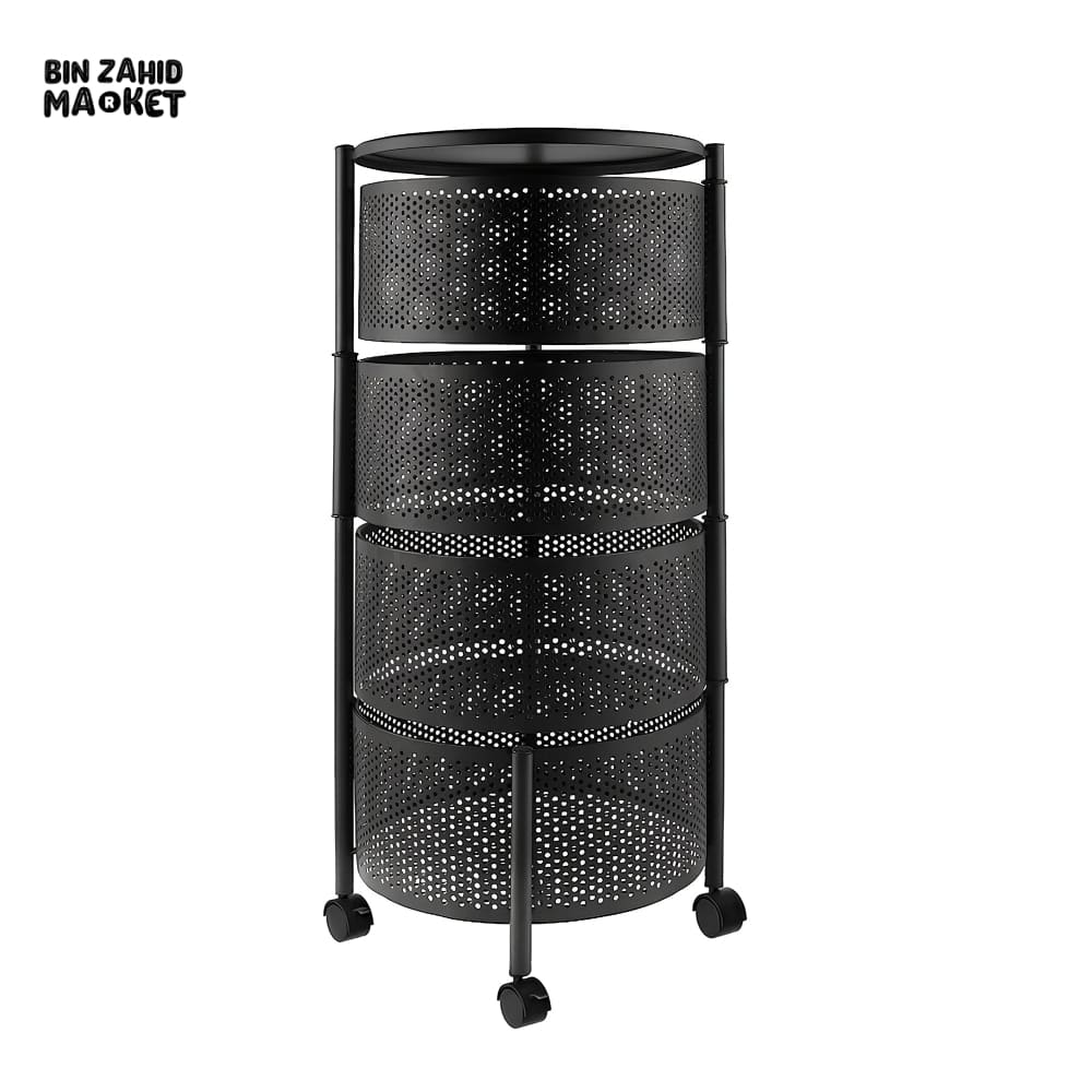 PREMIUM ROUND METAL TROLLEY