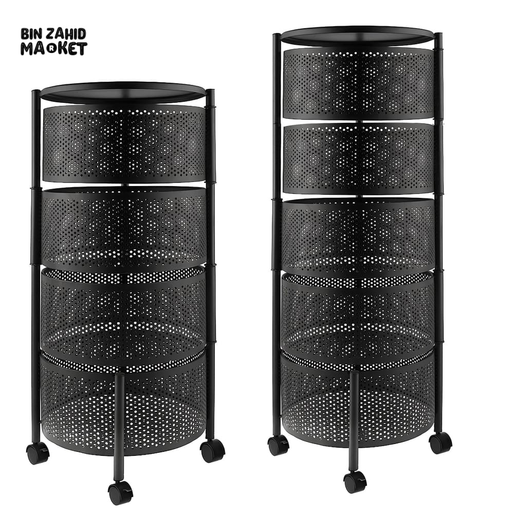 PREMIUM ROUND METAL TROLLEY