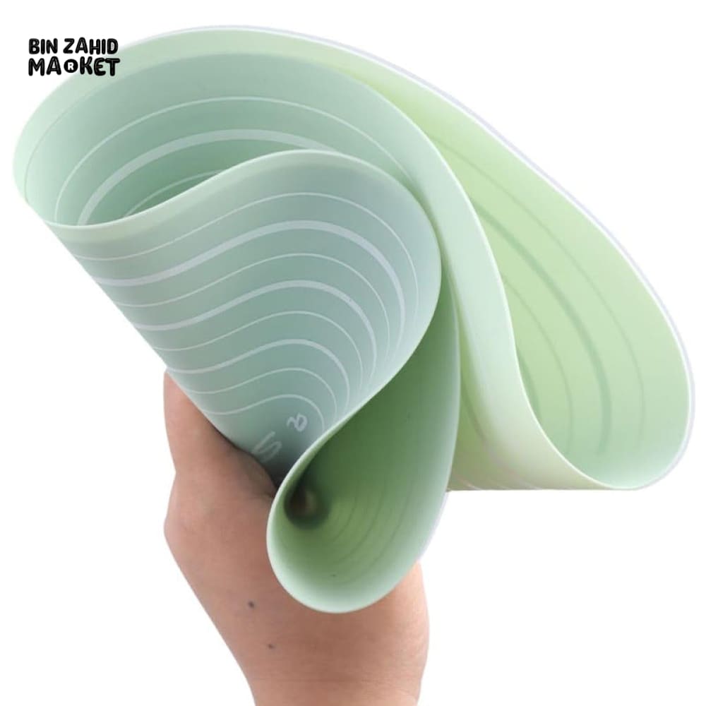 PREMIUM SILICONE BAKING MAT WITH WOODEN HANDLE ROLLING PIN – NON-STICK DOUGH SET
