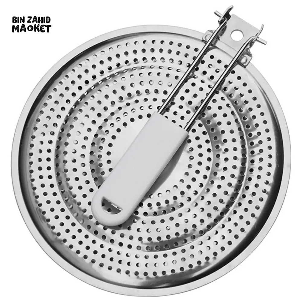 PREMIUM STAINLESS STEEL HEAT DIFFUSER MAT FOLDABLE & DURABLE POT STAND THICKENED DESIGN FOR SAFE & EVEN COOKING