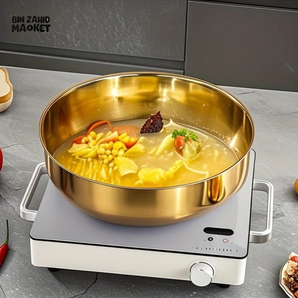 PREMIUM STAINLESS STEEL MIXING BOWL WITH LID – MULTIPURPOSE KITCHEN TOOL