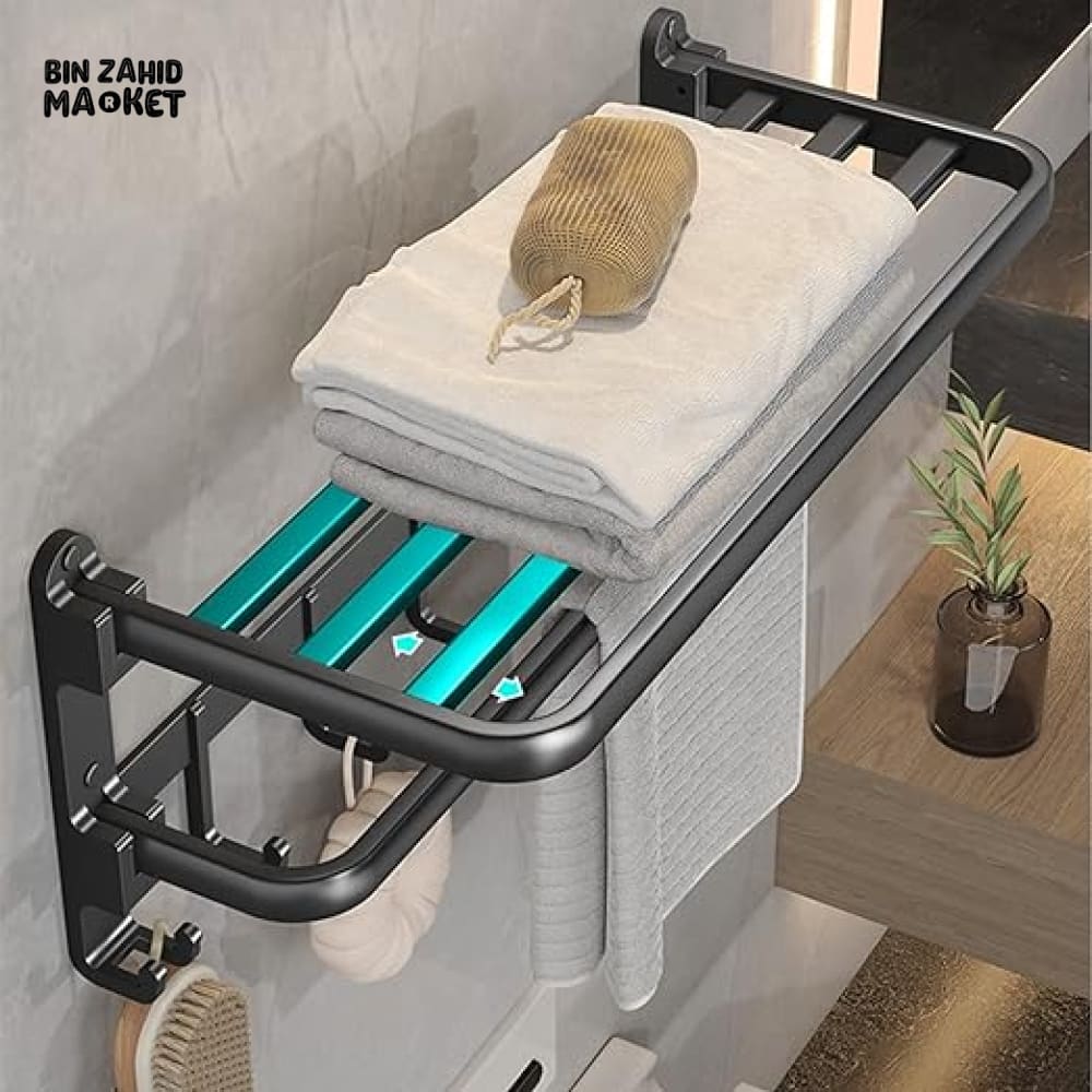 PREMIUM WALL MOUNTED TOWEL STORAGE RACK