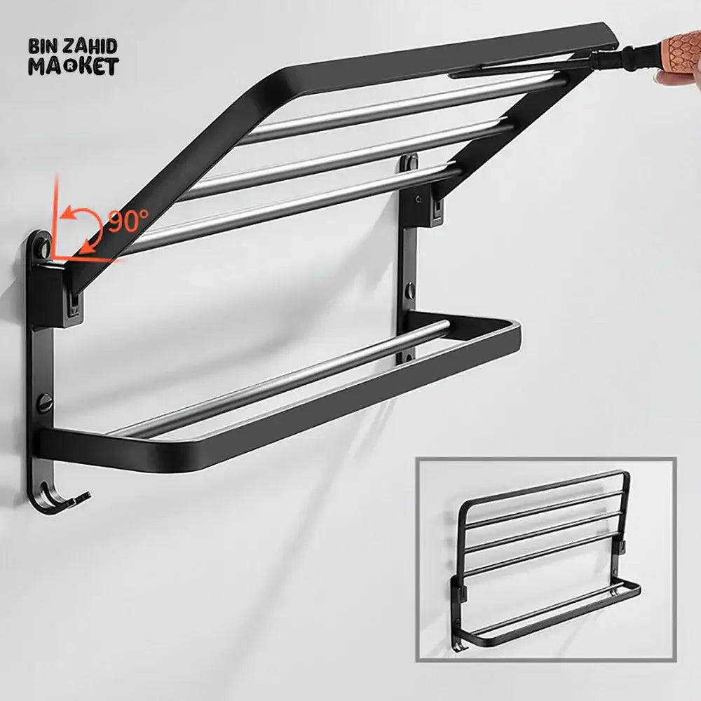 PREMIUM WALL MOUNTED TOWEL STORAGE RACK