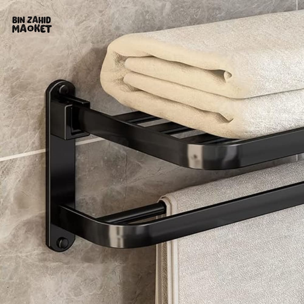 PREMIUM WALL MOUNTED TOWEL STORAGE RACK