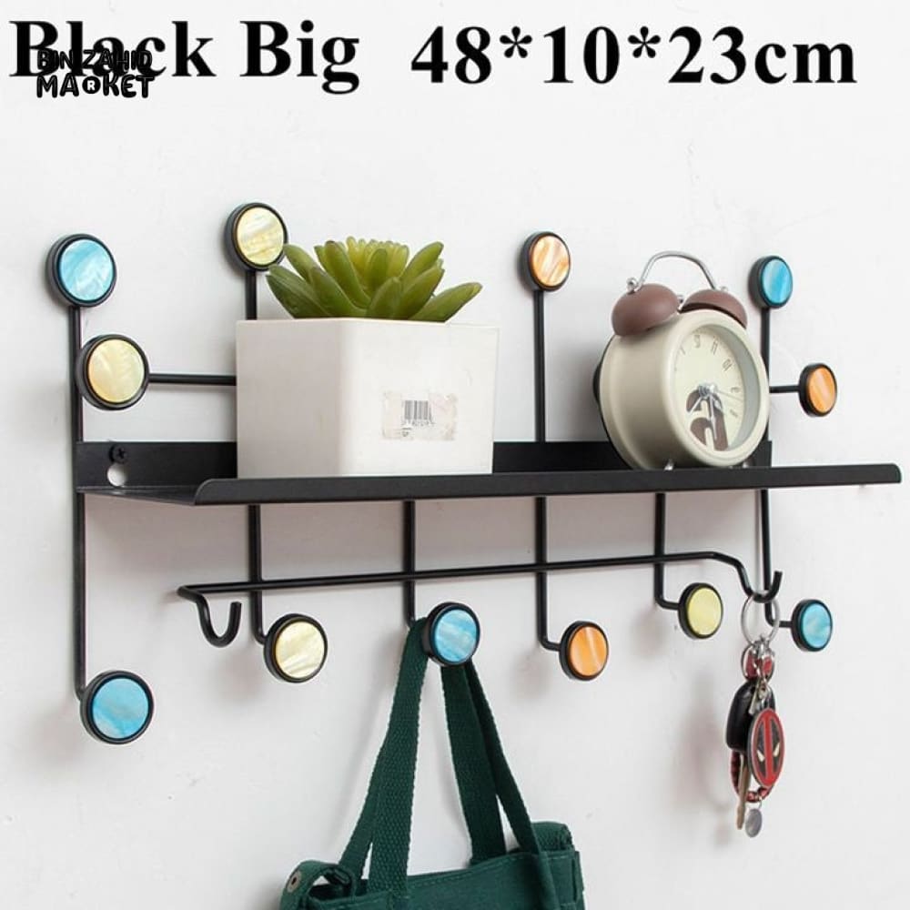 PREMIUM WALL SHELF WITH HOOKS