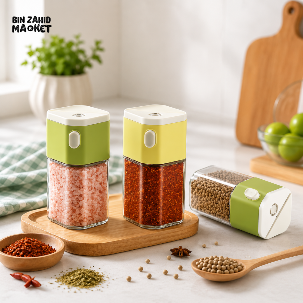 PRESS & POUR SPICE DISPENSER SET -1 PCS