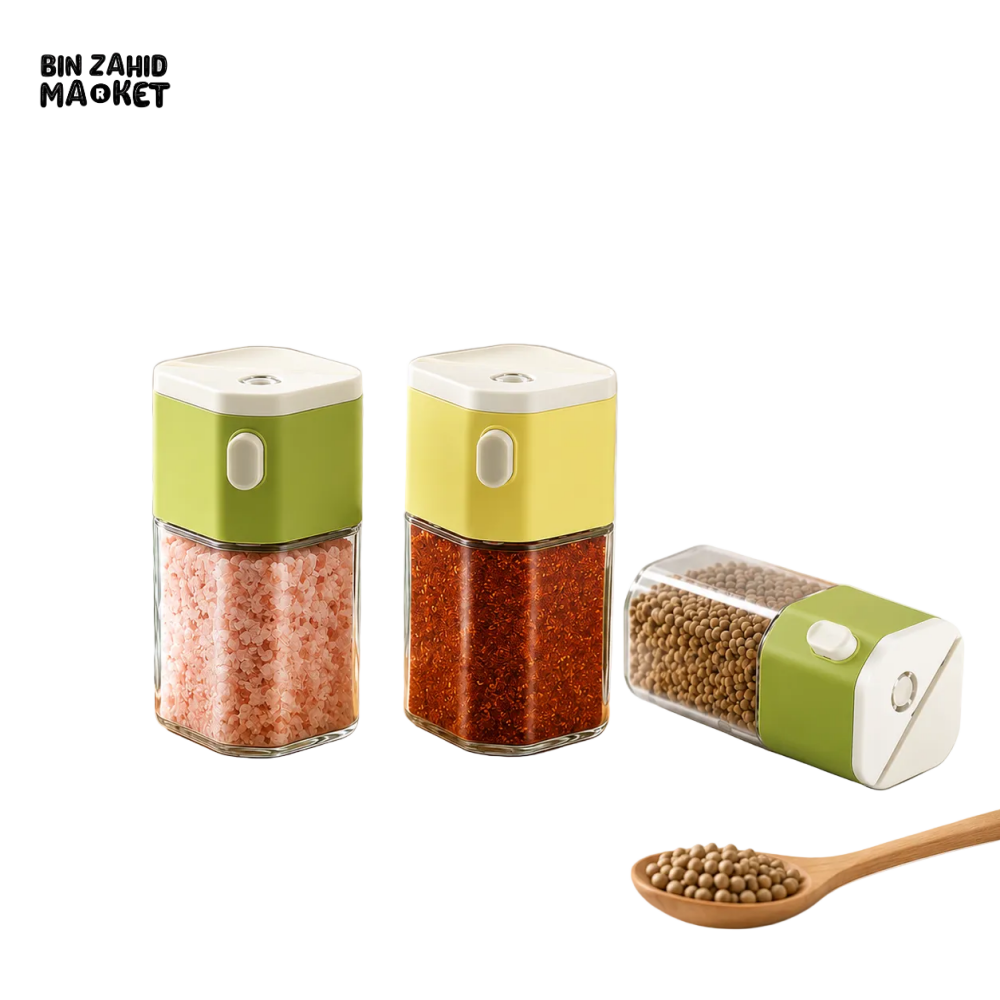 PRESS & POUR SPICE DISPENSER SET -1 PCS