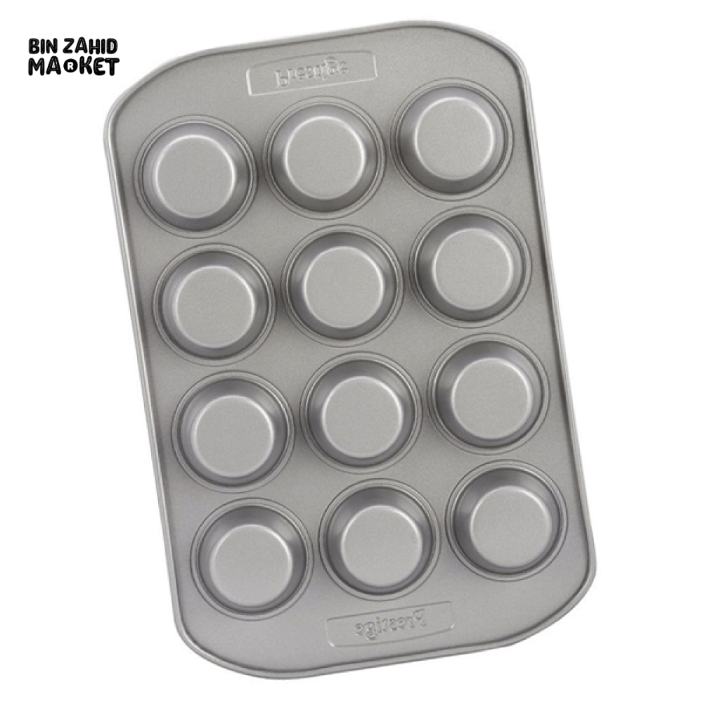 PRESTIGE 12-CUP MINI MUFFIN PAN – NON-STICK BAKEWARE FOR BITE-SIZED TREATS