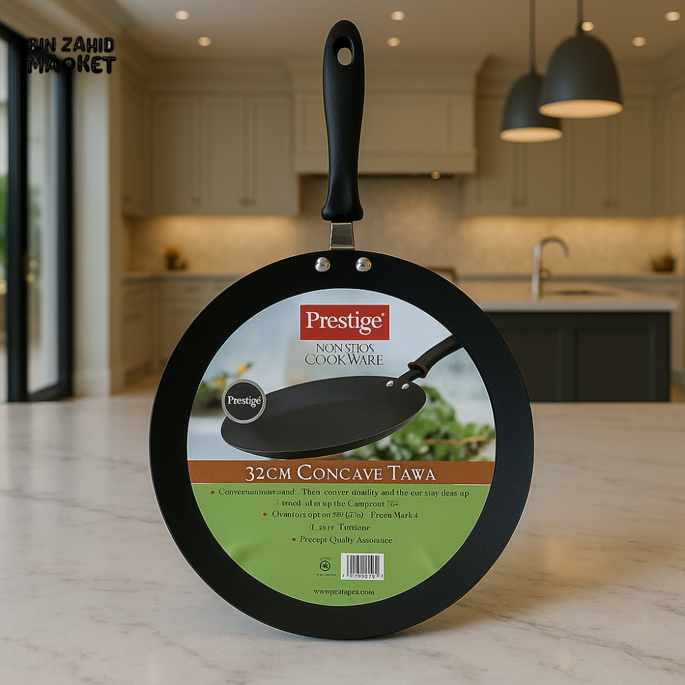 PRESTIGE 32CM NONSTICK CONCAVE TAWA – LUXURY KITCHEN COOKWARE