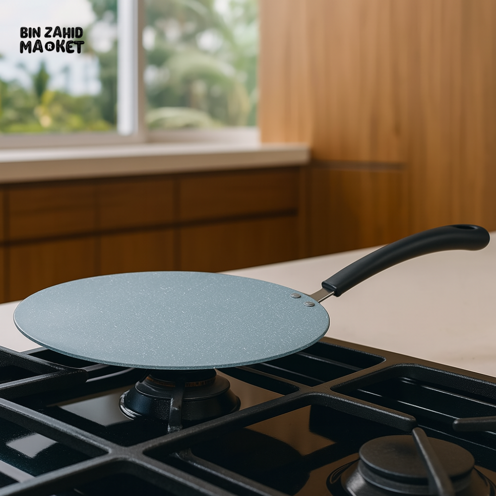 PRESTIGE 34CM ALUMINUM CONCAVE TAWA GREY GRANITE NON-STICK FLAT PAN