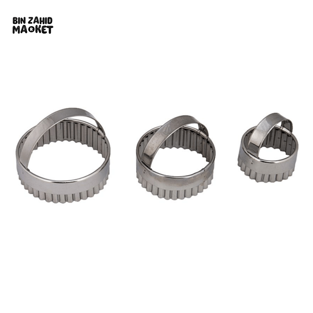 PRESTIGE 3PCS BISCUIT CUTTER SET – STAINLESS STEEL COOKIE & DOUGH SHAPERS