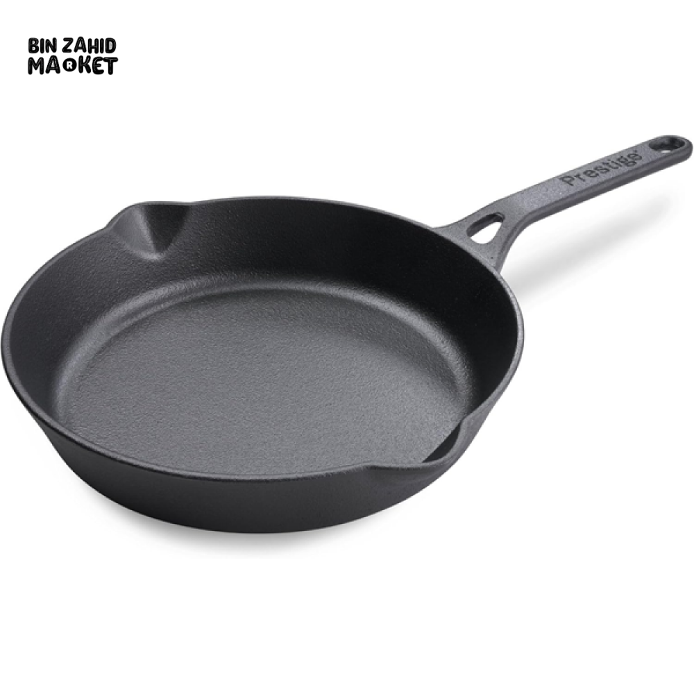 PRESTIGE CAST IRON FRY PAN 20CM – HEAVY-DUTY PAN FOR SEARING, FRYING & GRILLING