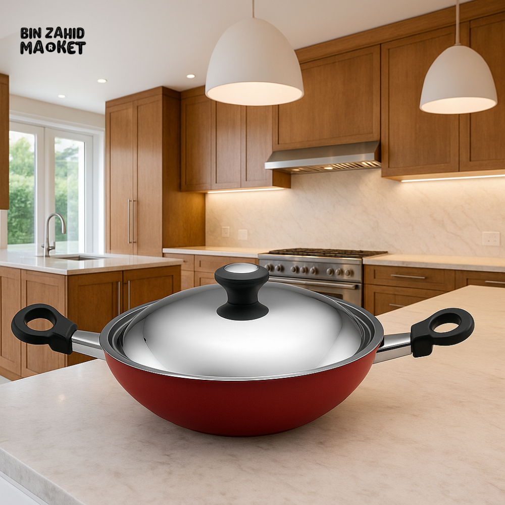PRESTIGE CLASSIQUE 28CM KADAI WITH STAINLESS STEEL LID NON-STICK COOKWARE