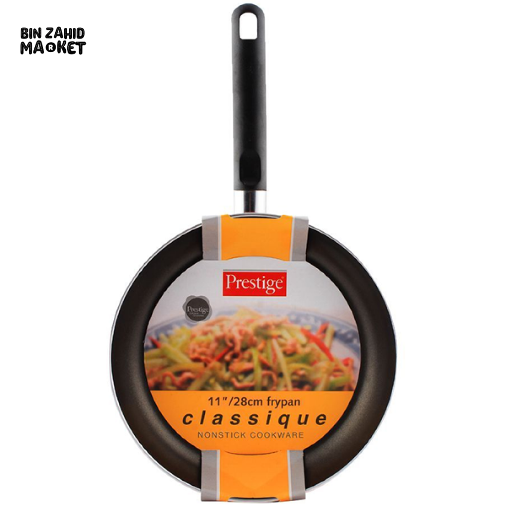 PRESTIGE CLASSIQUE FRYPAN 28CM – NON-STICK FLAT COOKING PAN FOR GAS & INDUCTION
