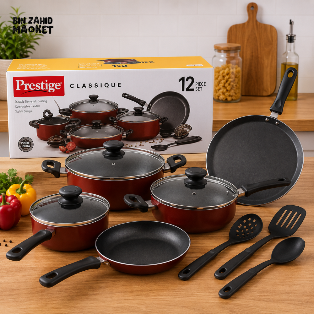 PRESTIGE CLASSIQUE NON-STICK COOKWARE SET - 12 PIECE SET