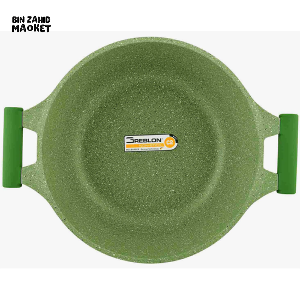 PRESTIGE GRANITE COOK POT 20CM NON-STICK WITH GLASS LID – COMPACT COOKWARE