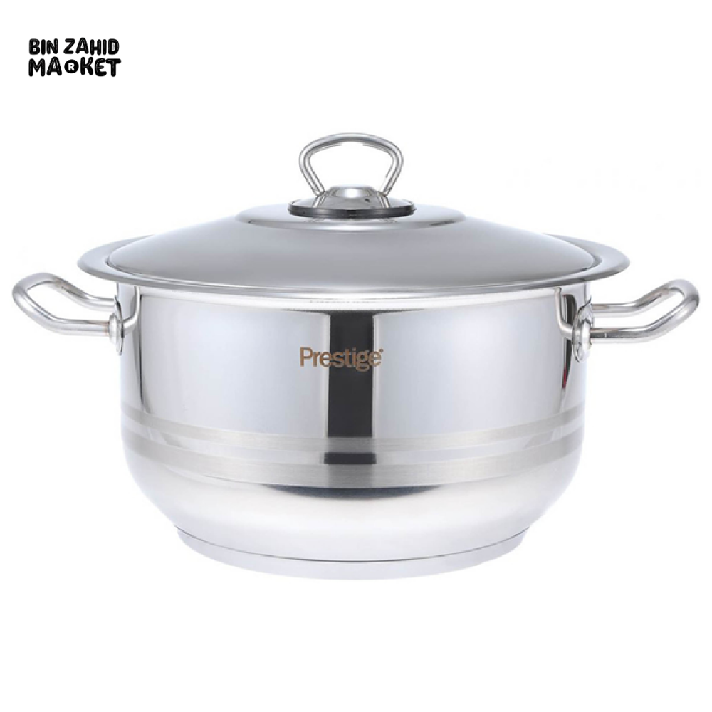 PRESTIGE STAINLESS STEEL 9PCS COOKWARE SET – DURABLE & RUST-RESISTANT KITCHEN ESSENTIALS