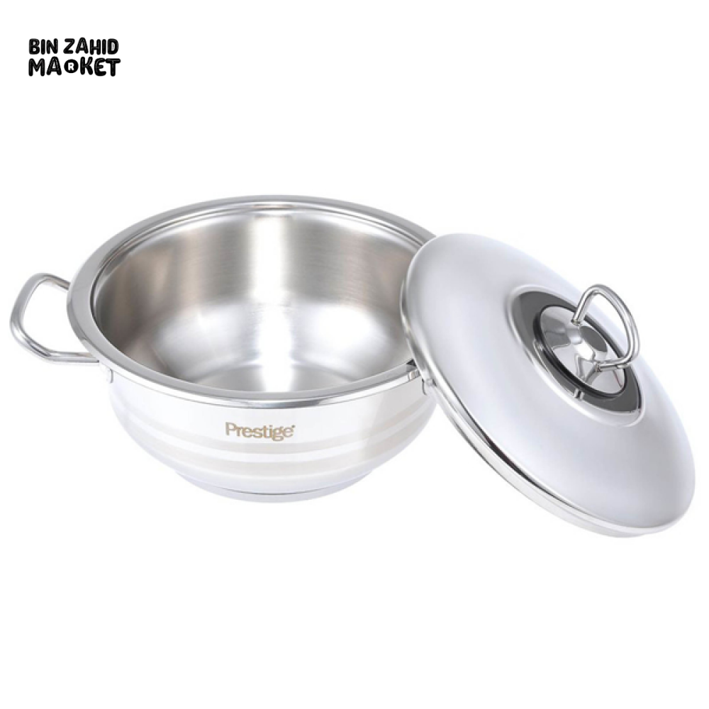 PRESTIGE STAINLESS STEEL 9PCS COOKWARE SET – DURABLE & RUST-RESISTANT KITCHEN ESSENTIALS